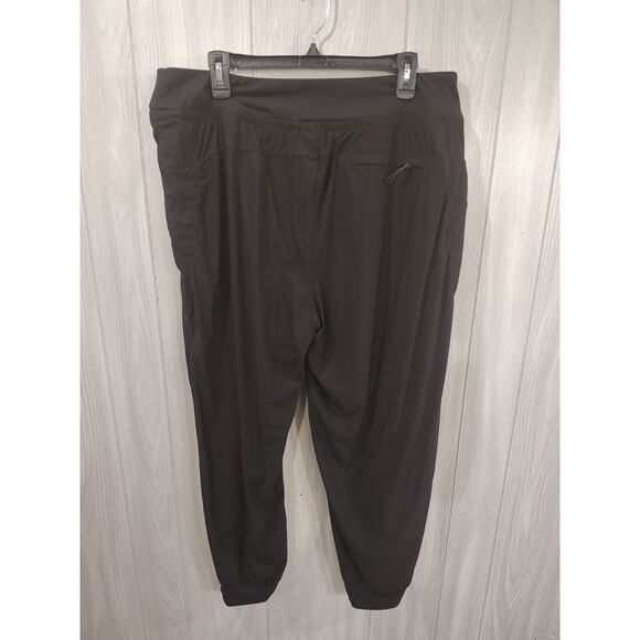 Women's Baleaf Black Cargo Joggers Size 2xl Drawstring Pockets Gym Workout - Picture 3 of 8